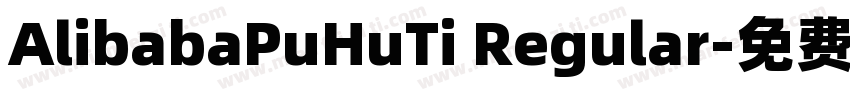 AlibabaPuHuTi Regular字体转换